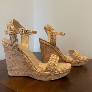 Stuart Weitzman Jezebel Wedge Sandals 10
